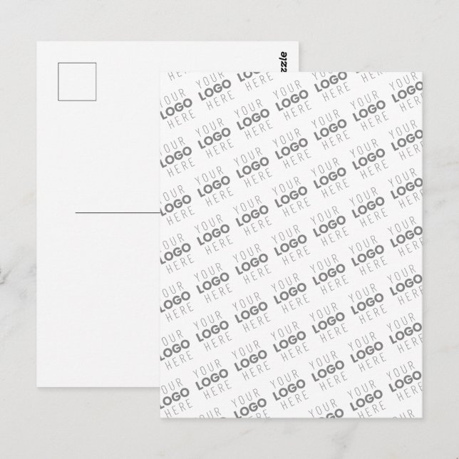 Carte Postale Votre image/logo éclairé automatiquement + Motif (Devant / Derrière)