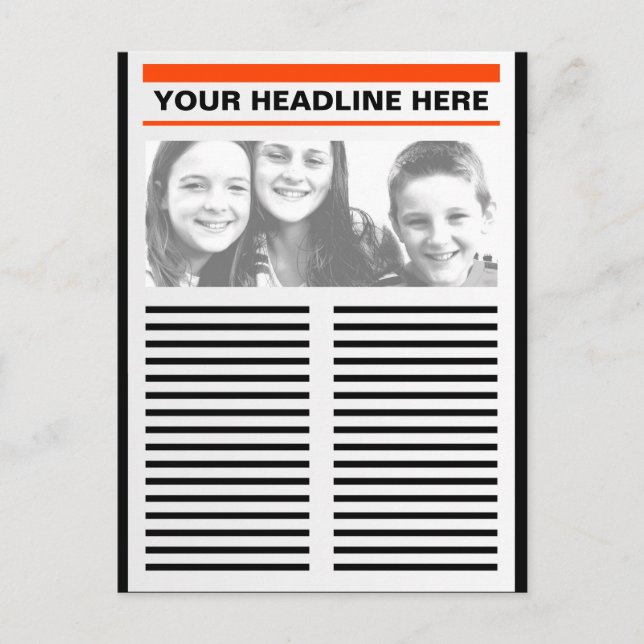 Carte Postale Votre journal (Devant)