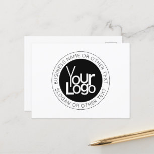 Carte Postale Votre logo d'entreprise et texte éditable moderne