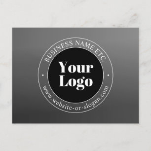 Carte Postale Votre logo ou conception d'entreprise et texte mod