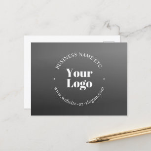 Carte Postale Votre logo ou conception d'entreprise et texte mod