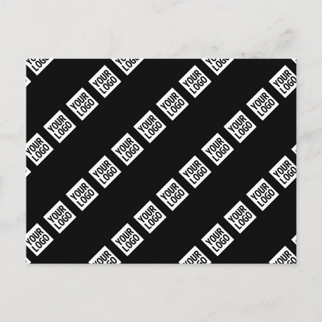Carte Postale Votre logo, votre design ou votre photo en diagona (Devant)