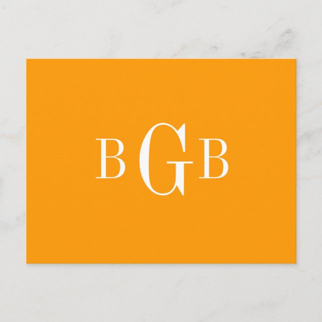 CARTE POSTALE - votre monogramme (Devant)