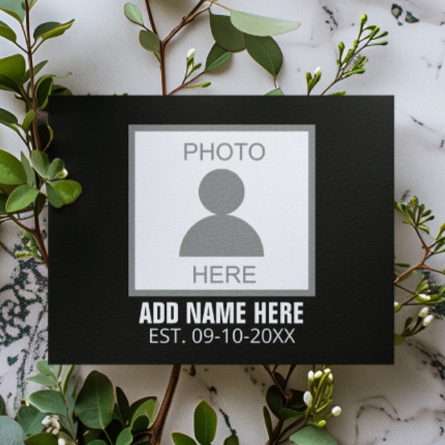 Carte Postale Votre photo ici Nom et Âge (Créateur téléchargé)