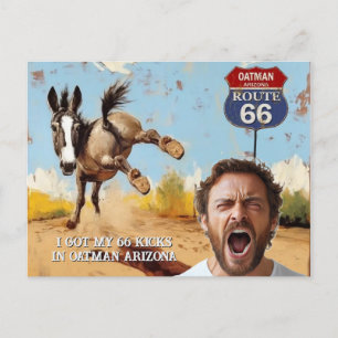 Carte Postale votre photo, Prenez vos coups de pied, oatman ariz