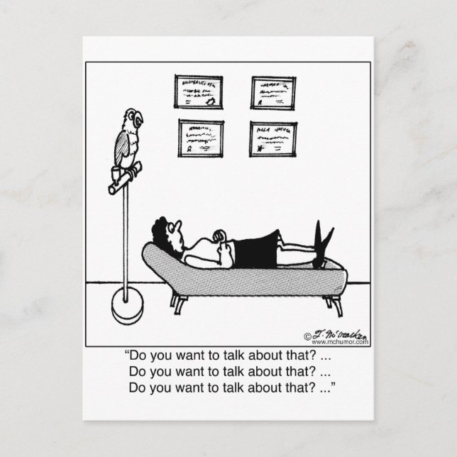 Carte Postale Voulez-Vous En Parler ? (Devant)