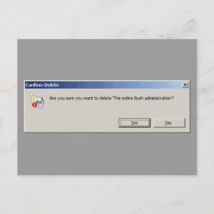 Carte Postale Voulez-vous supprimer l'ensemble de l'administrati