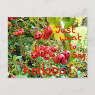 Carte Postale Vouloir simplement dire Bonjour !