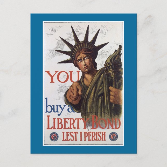 Carte Postale Vous achetez une obligation de la Liberté de peur  (Devant)