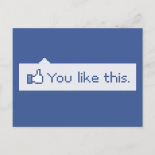 Carte Postale Vous Aimez Ce Facebook Drôle