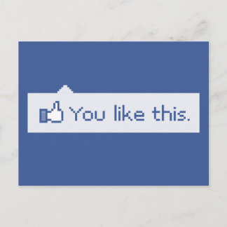Carte Postale Vous Aimez Ce Facebook Drôle