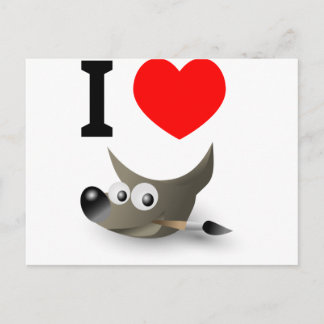 Carte Postale Vous aimez GIMP ? Montre-le !