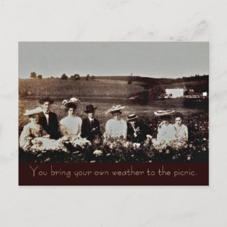 Carte Postale Vous apportez votre propre temps au pique-nique.
