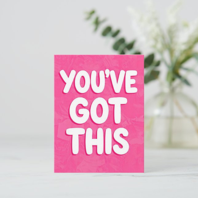Carte Postale Vous avez ces mots sur rose (Debout devant)