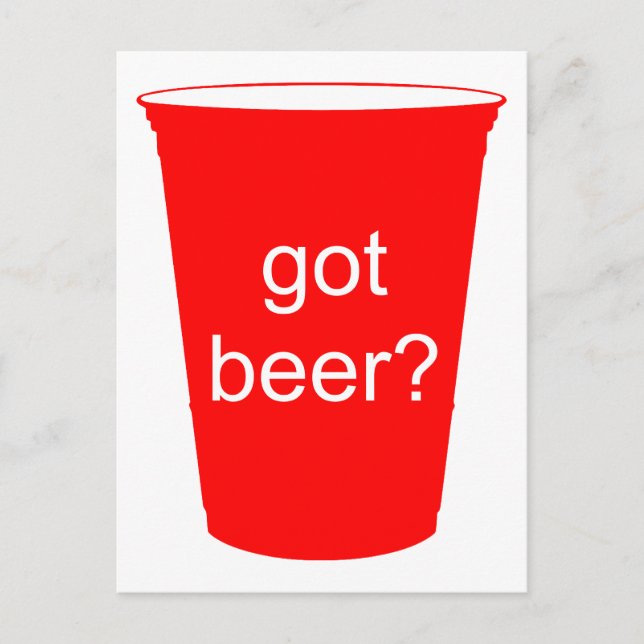 Carte Postale vous avez de la bière ? (Devant)