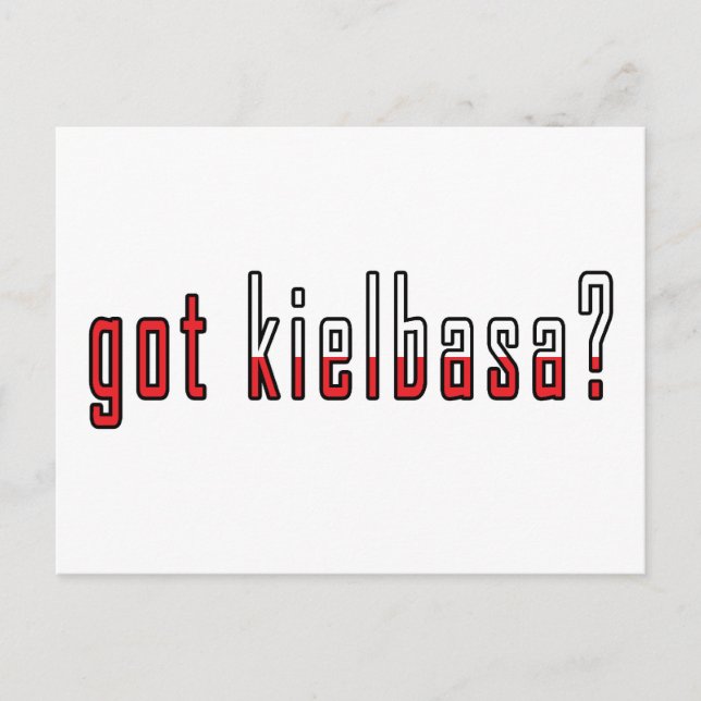 Carte Postale vous avez de la kielbasa ? Fanion (Devant)