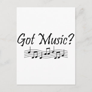 Carte Postale Vous avez de la musique ? (Notes 1)