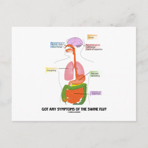 Carte Postale Vous Avez Des Symptômes De La Grippe Porcine ? (An