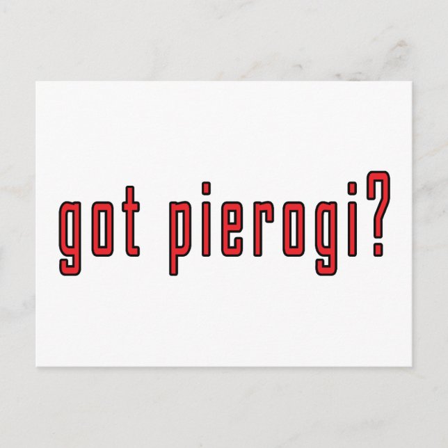 Carte Postale vous avez du pierogi ? (Devant)