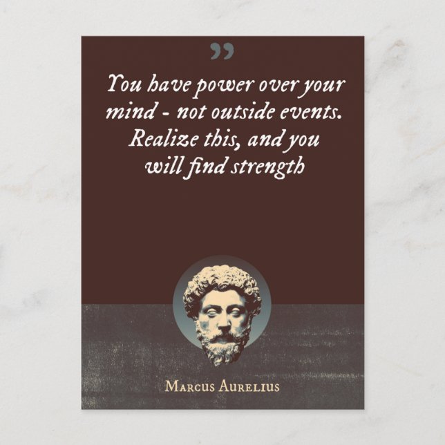 Carte Postale Vous avez du pouvoir sur votre esprit - pas sur de (Devant)