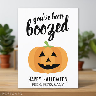 Carte Postale Vous avez été boosté - Citrouille Halloween Party
