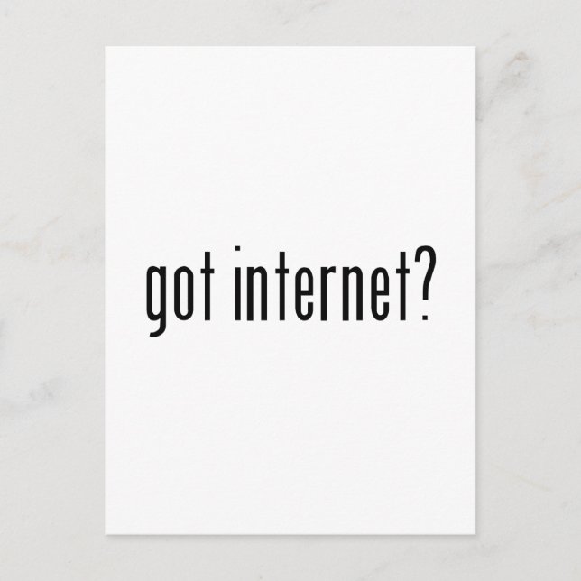 Carte Postale vous avez internet ? (Devant)