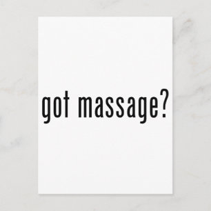 Carte Postale Vous avez reçu un massage ?