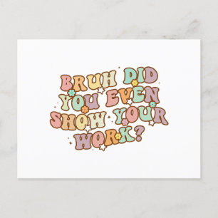 Carte Postale Vous Comptez Energie Drôle E=MC2 Science Phy Nerd