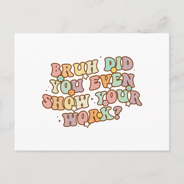 Carte Postale Vous Comptez Energie Drôle E=MC2 Science Phy Nerd (Devant)