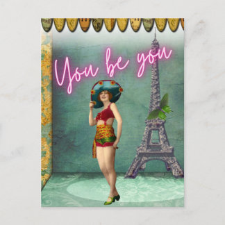 Carte Postale Vous Devez Donner Du Pouvoir À La Pop Art Femme Vi