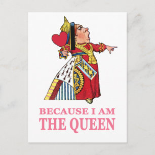 CARTE POSTALE VOUS DEVEZ M'OBÉIR CAR JE SUIS LA REINE
