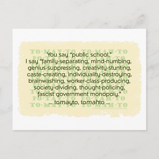 Carte Postale Vous Dites Tomate (Devant)