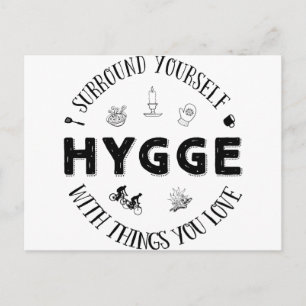 Carte Postale Vous entourer avec Hygge (B&W)