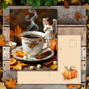 Carte Postale Vous Envoyez Des Bénédictions D'Automne   Salut