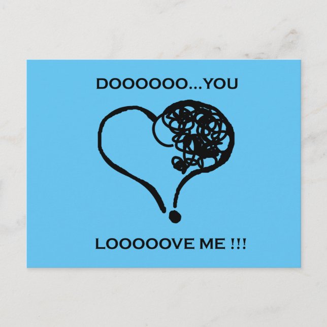 Carte Postale Vous êtes ? Aimez-moi ! (Devant)