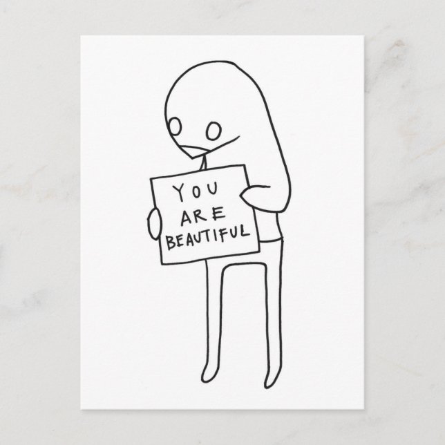 Carte Postale vous êtes belle (Devant)