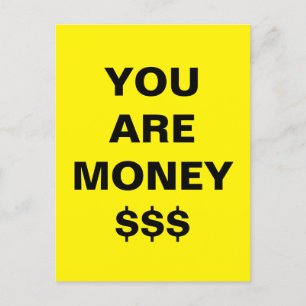 Carte Postale  Vous êtes de l'argent Inspirant 