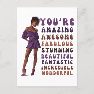 Carte Postale Vous êtes extraordinaire fantastique et magnifique