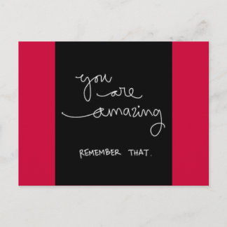 CARTE POSTALE VOUS ÊTES EXTRAORDINAIRE RAPPELEZ QUE MOTIVATION E