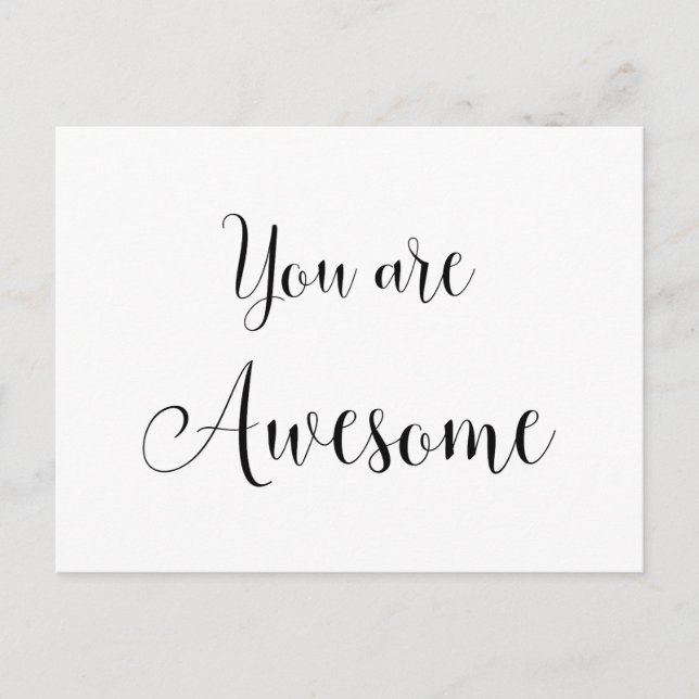 Carte Postale Vous êtes Génial, Message Inspirant (Devant)
