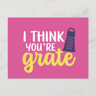 Carte Postale Vous êtes Grate Cute Cheese Pun Drôle Saint Valent