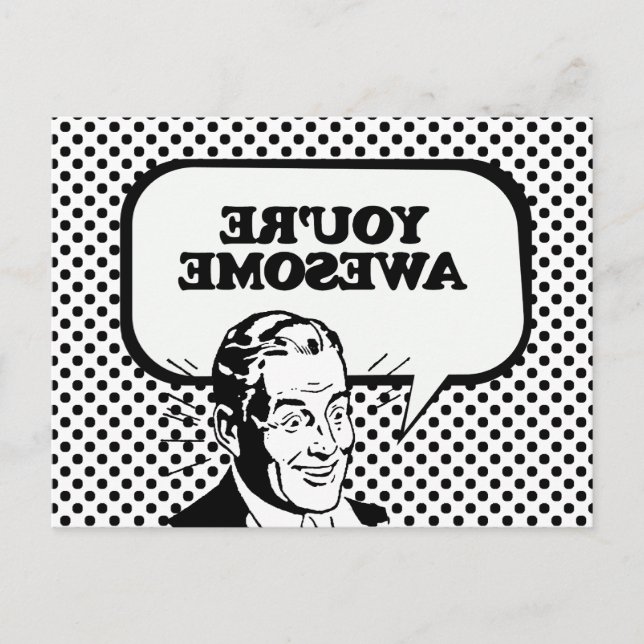 CARTE POSTALE VOUS ÊTES INCROYABLE (Devant)