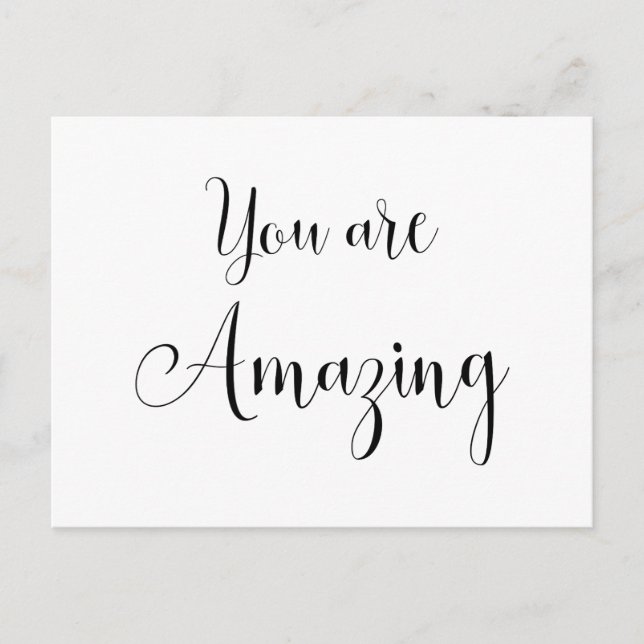 Carte Postale Vous êtes Incroyable, Message Inspirant (Devant)