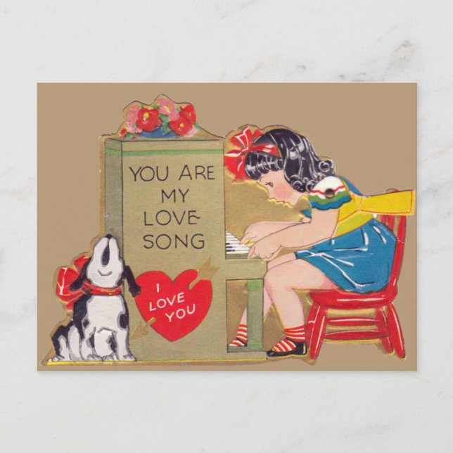 Carte Postale Vous êtes ma chanson d'amour (Devant)
