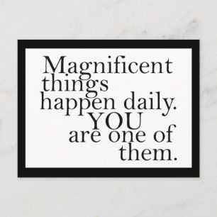 Carte Postale Vous êtes magnifique - Motivational Postcard