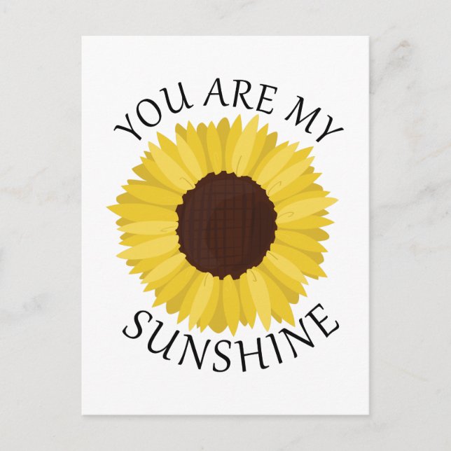 Carte Postale Vous Êtes Mon Soleil (Devant)