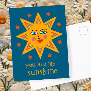 Carte Postale Vous êtes mon Soleil Joyeux Soleil PERSONNALISÉ