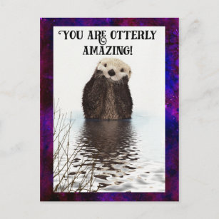 Carte Postale Vous êtes Otterly Extraordinaire Cute Pun avec Swe