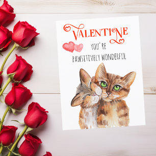 Carte Postale Vous êtes passionnément merveilleux Valentine Cats