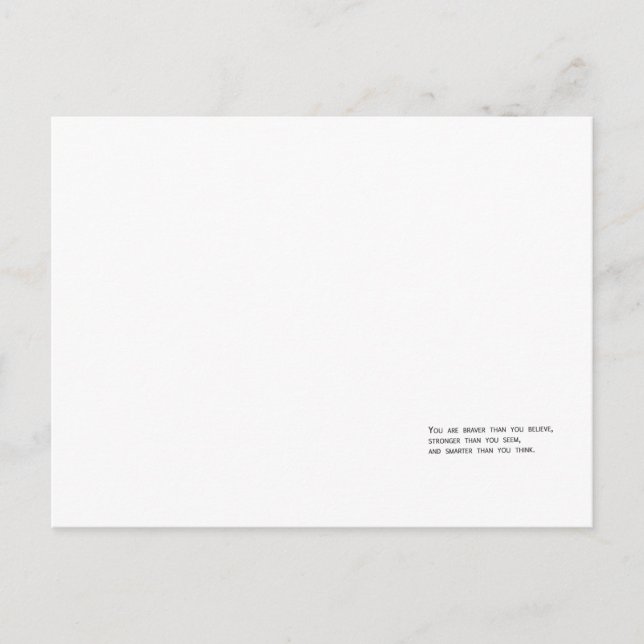 Carte Postale Vous êtes plus courageux que vous ne croyez (Devant)